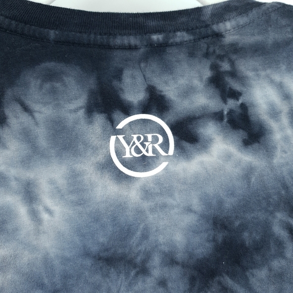 Y&R Lakers Los Angeles Basketball Grey Black Tie Dye Soft T Shirt Unisex XL - Picture 6 of 7